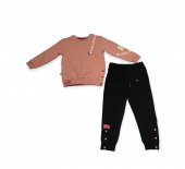 DAMLA KİDS KIZ ÇOCUK 2-İP EŞOFMAN TAKIMI PUDRA thumbnail 1