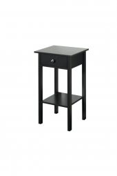 ÜNÜVAR KONSEPT Çekmeceli Komodin Parlak Siyah K1 thumbnail 3