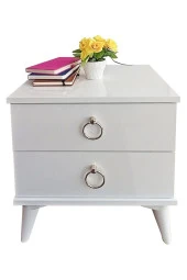 Evimse Viola Consept Komidin / Şifonyer 2 Çekmece Gümüş - 1