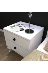 ÜNÜVAR KONSEPT 1002 Ece 2 Çekmeceli Komidin-Beyaz thumbnail 2