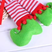 Yılbaşı Yeniyıl Dekorasyonu Elf Ayakları Şömine Süslemeleri Yılbaşı Dekorasyonu Süsleri - 5