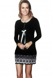 Kadın Zakkum Dantelli Gecelik 21809 - 1