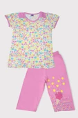 100 Pamuklu Kız Çocuk Kaprili Takım - 4