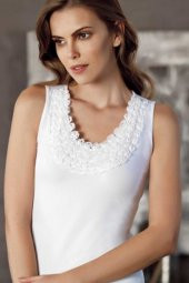 Kadın Gül Yakalı Atlet B352 thumbnail 1