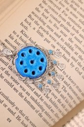 925 Ayar Mardin Midyat Gümüş Süryani Gözü Kolye - 4