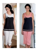 Kadın Altı Puanlı Yazlık Pijama 21549 - 2