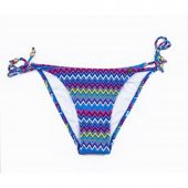 Desenli İpli  Bayan Alt Bikini 8253 - 2