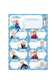 Keskin Color Frozen Okul Etiketi Ders Programlı 3 Yaprak Frozen Okul Etiketi - 1
