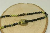 Peridot (Zebercet) Taşı Koyu Renk Faset Kesim Kolye (Klipsli) - 2