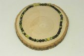 Peridot (Zebercet) Taşı Koyu Renk Faset Kesim Kolye (Klipsli) - 3
