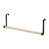 Huş Banyo Havluluk 51 Cm MeridyenDukkan Siyah Renk Huş Banyo Aksesuar Havlu Askısı - 1