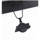 Mat Siyah Renk Erkek Los Angeles Lakers Kolye - 1