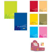 Gıpta Bloknot Pro-Block Spiralli Karton Kapak Kareli 40 YP A5 1401 - 1