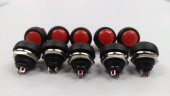 "184" 12 mm Kırmızı Push Buton - 10 Adet - 1