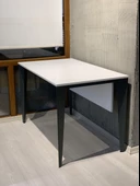 Uzay Ofis Lotus Çalışma Masası - Beyaz-Antrasit thumbnail 4