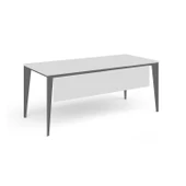 Uzay Ofis Lotus Çalışma Masası - Beyaz-Antrasit thumbnail 8