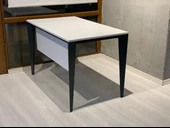 Uzay Ofis Lotus Çalışma Masası - Beyaz-Antrasit thumbnail 3