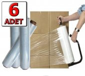Palet Streç Film 17 Mikron 50 Cm x 200 Metre  6 Adet - 2