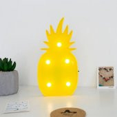 3D Led Işıklı  Ananas Masa Duvar Gece Lambası Ücretsiz Kargo - 1
