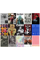 Rock Pop Poster Duvar Kağıdı Seti - 1