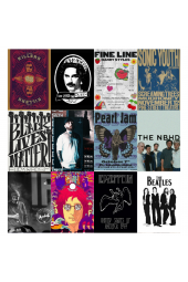 Rock Pop Poster Duvar Kağıdı Seti - 1