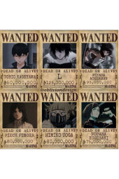 ANİME AOT DEATH NOTE POSTER DUVAR KAĞIDI SETİ - 2