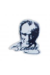 Atatürk Ahşap Broş -Rozet 2-3cm- 6 adet - 1