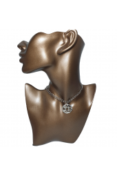 Halkalı Gotik Suni Deri Choker - 1