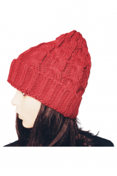 BORDO BURGU DESENLİ BERE - 1