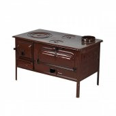 Fırınlı Emaye Kuzine Sac Soba Bahçe Sobası - 1