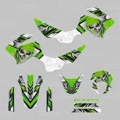 Mondial X-Treme Max 150 Skull Design Sticker Set - 2