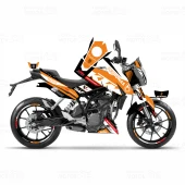 KTM Duke 390 Petronas Design Turuncu Sticker Set - 1
