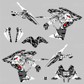 Bajaj Pulsar RS 200 Tiger Camo Design Sticker Set - 2