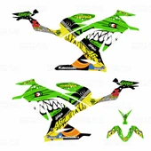 Kawasaki Ninja 300 Rossi Shark Design Yeşil thumbnail 2