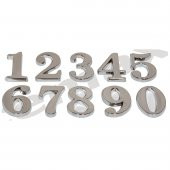 Yapışkanlı Lüx Rakam İtalik Yazı Karakterli 5 cm Krom - 1