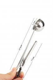 Klipsli Kahve Kaşığı - (17,5 cm) - 3