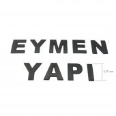 Yapışkanlı Harf 3,75 cm Mat Siyah (1 Adet Harf Fiyatıdır Set Değildir ) - 1