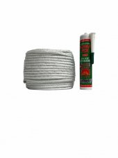 CAM ELYAF FİTİL 22 MM (1 METRE) + SOMA FİX S357 ISI SİLİKONU 310 ml - 3