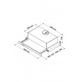 Hibsan 8052 Çift Motorlu Inox Sürgülü Aspiratör (Bacasız) - 4