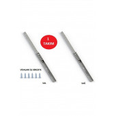 ARRAY 17mm Gömme Ince Teleskopik Bilyeli Dolap Çekmece Rayı 43,8 Cm JOYRAY010 - 1