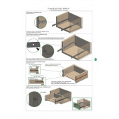 ARRAY 17mm Gömme Ince Teleskopik Bilyeli Dolap Çekmece Rayı 43,8 Cm JOYRAY010 - 3