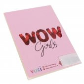 WOW GIRLS YAZILI KIZ GÖRSEL TASARIM MİNİ DEFTER - 3