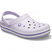 Crocs Lila Unisex Crocband Kenarı Mor Çizgili Terlik. - 1
