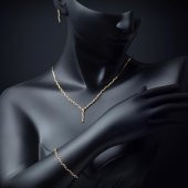 Sonsuzluk 14 Ayar Altın Takı Seti - 2