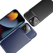 Vendas iPhone 14 Pro Uyumlu Karbon Fiber Tasarımlı Kamera Çıkıntılı Darbe Dirençli Kılıf + 5D Cam Ekran Koruyucu - 9