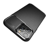 Vendas iPhone 14 Pro Uyumlu Karbon Fiber Tasarımlı Kamera Çıkıntılı Darbe Dirençli Kılıf + 5D Cam Ekran Koruyucu - 11