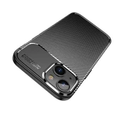 Vendas iPhone 14 Plus Uyumlu Karbon Fiber Tasarımlı Kamera Çıkıntılı Darbe Dirençli Kılıf - 4