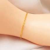 Zincir Kolye ve Bileklikli 14 Ayar Altın Set thumbnail 6