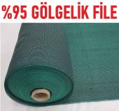 Abdioğulları 95 Gölgelik File 1,5m X 12m Bahçe Çit Örtüsü Meyve Ağacı Örtüsü - 1