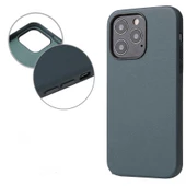 Apple iPhone 13 Pro Kılıf Eyzi Kadife İç Yüzey Suni Deri Kılıf thumbnail 10